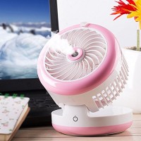 KTYX Spray Humidity Cooler Fan Mini USB Rechargeable Portable Small Air Conditioner fan - B07G9XMQ7H